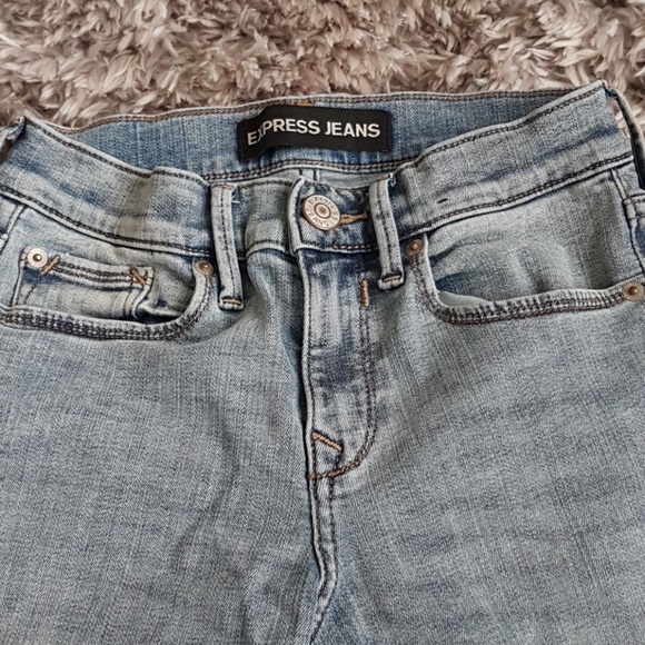 Express performance stretch mid rise jean legging - Picture 3 of 6